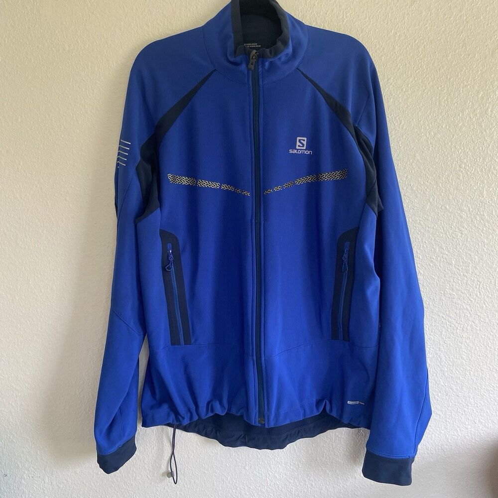 Salomon Soft Shell Advanced Skin Shield Running Cycling Hooded Jacket XL